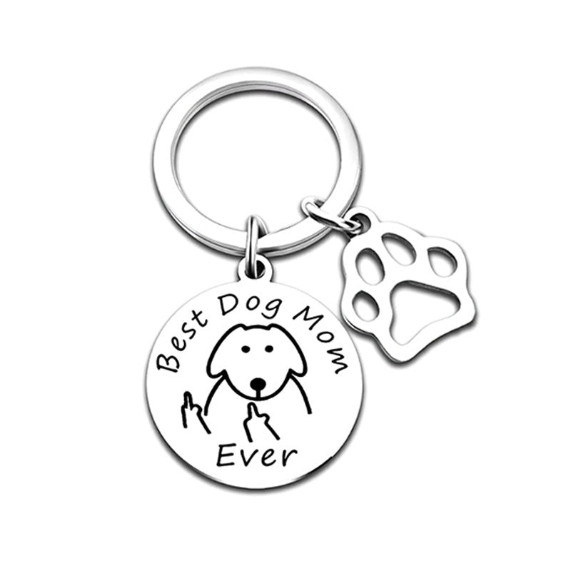 Wholesale Stainless Steel Dog and Cat Pet Creative Keychain